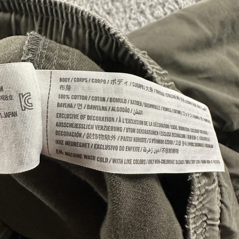 Abercrombie & Fitch Cargo Pants Mens L Green Ultra Baggy Wide Leg Military